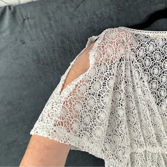 Miken Cream Lace Swim Cover-Up - Picture 8 of 9